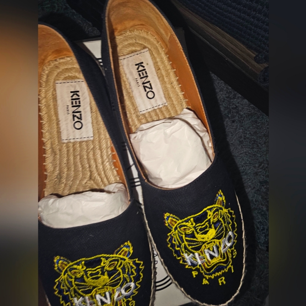 Kenzo Logo Tiger Women's Canvas Espadrilles EUR 41 10W